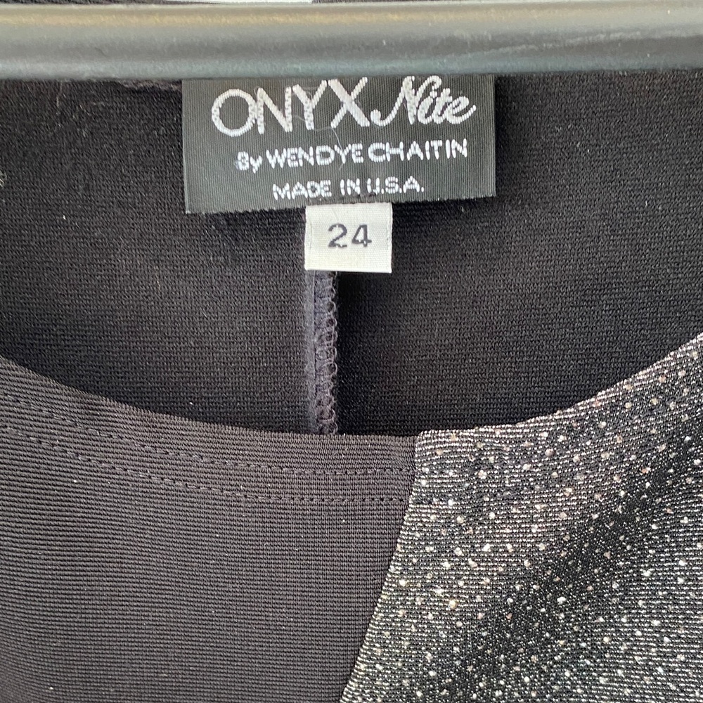 Onyx Nite Black and Silver Maxi Dress - Picture 2 of 7